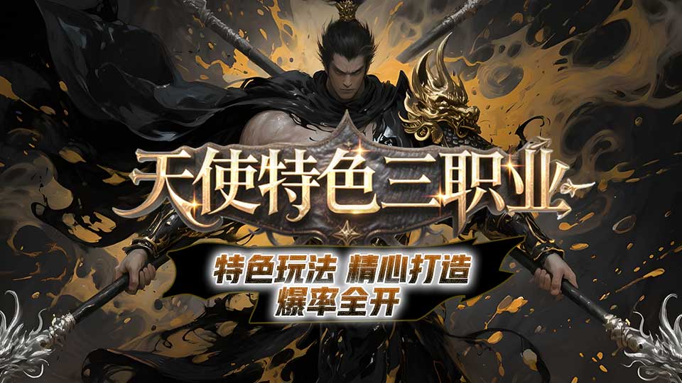 天使特色三职业，战士能选高攻高爆路线，享受刺激PK，也能当高血高防的坦克，带队冲锋；法师可当团战控场大师，用群攻技能扭转战局，也能靠强控和爆发单挑称霸；术士是唯一强大辅助，有回血、群毒等技能，搭配剑灵后输出也厉害。加入我们开启热血冒险，创造属于你的传说。
